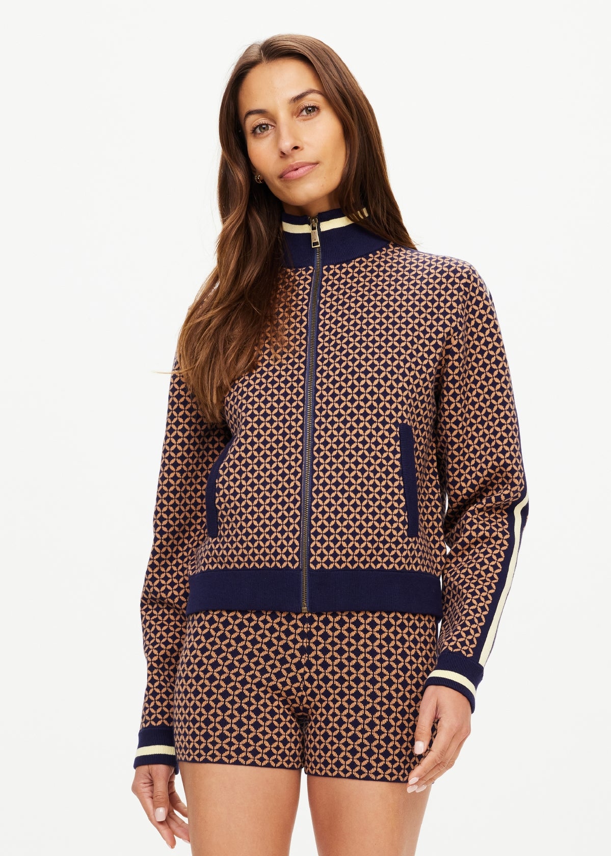 Crossroad Margot Knit Jacket - Geo