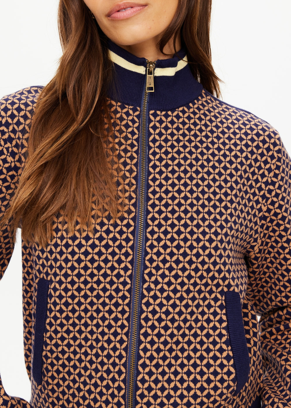 Crossroad Margot Knit Jacket - Geo