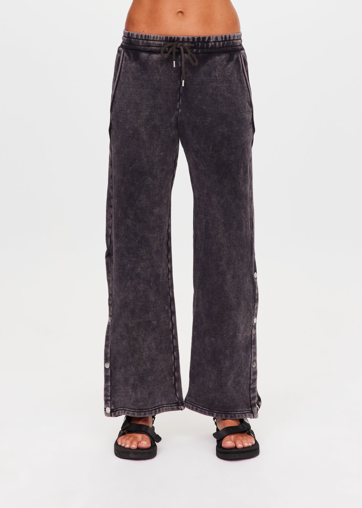 Cosmic Wide Leg Shana Pant - Washed Black