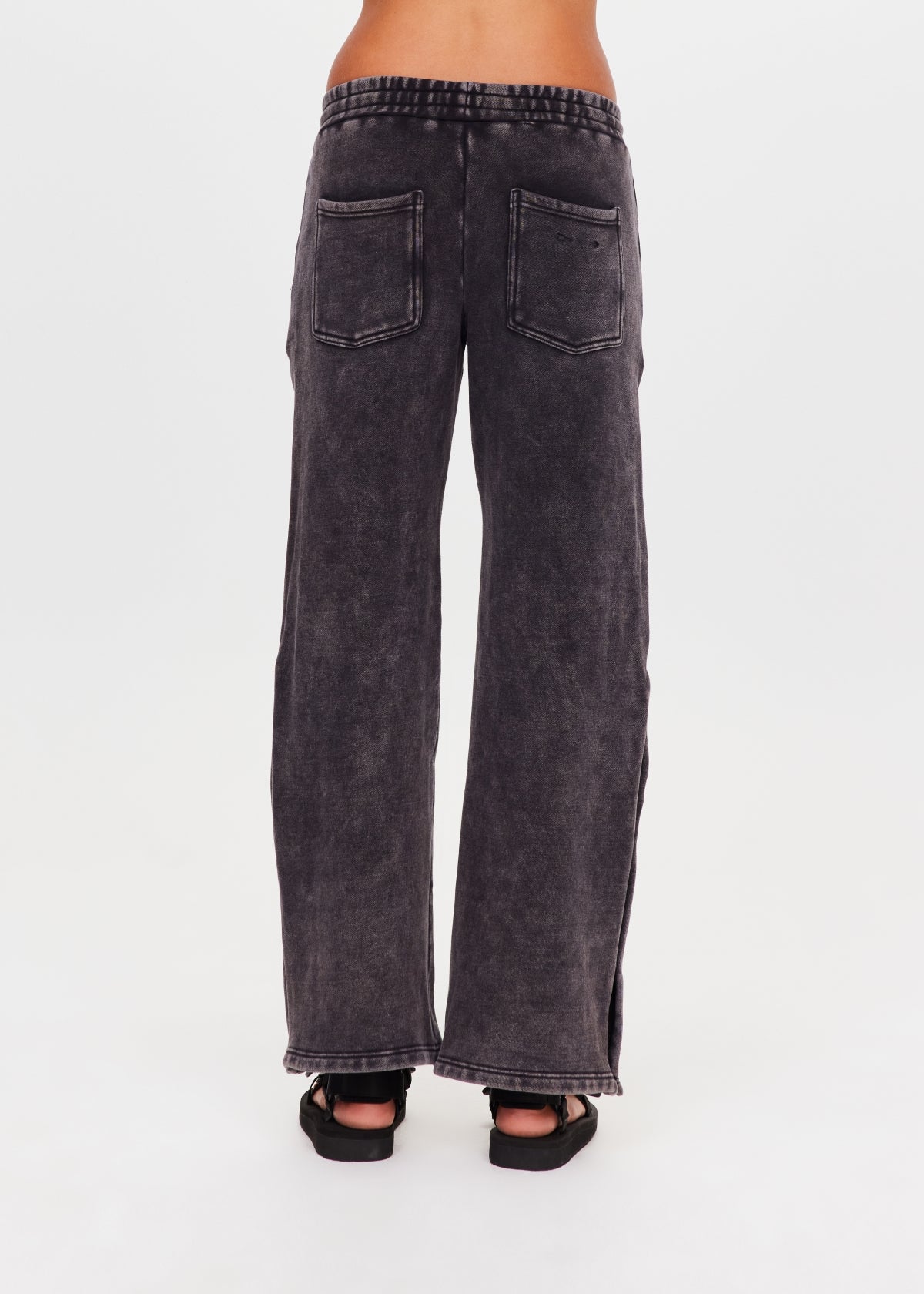 Cosmic Wide Leg Shana Pant - Washed Black