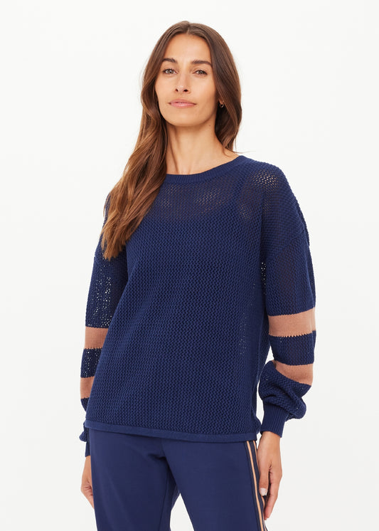 Fenway Sebastian Knit Crew - Navy