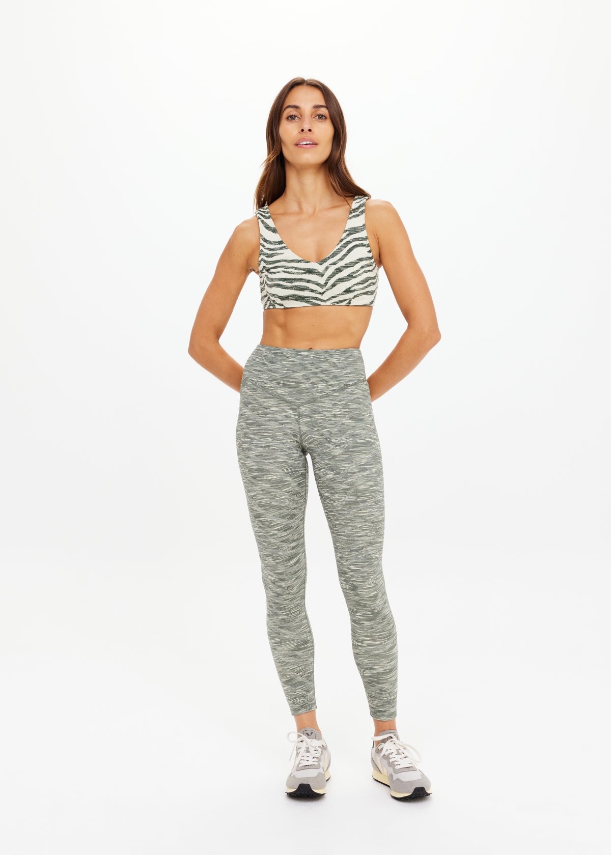 Reversible 25IN High Midi Pant - Green Marle