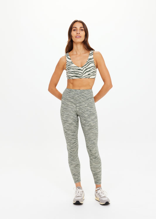 Reversible 25IN High Midi Pant - Green Marle