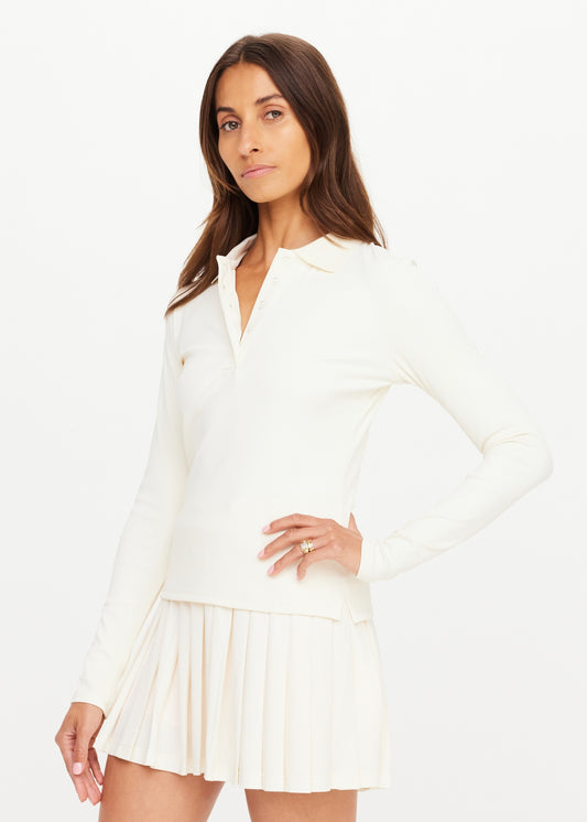Cruz Collared Polo - Cream