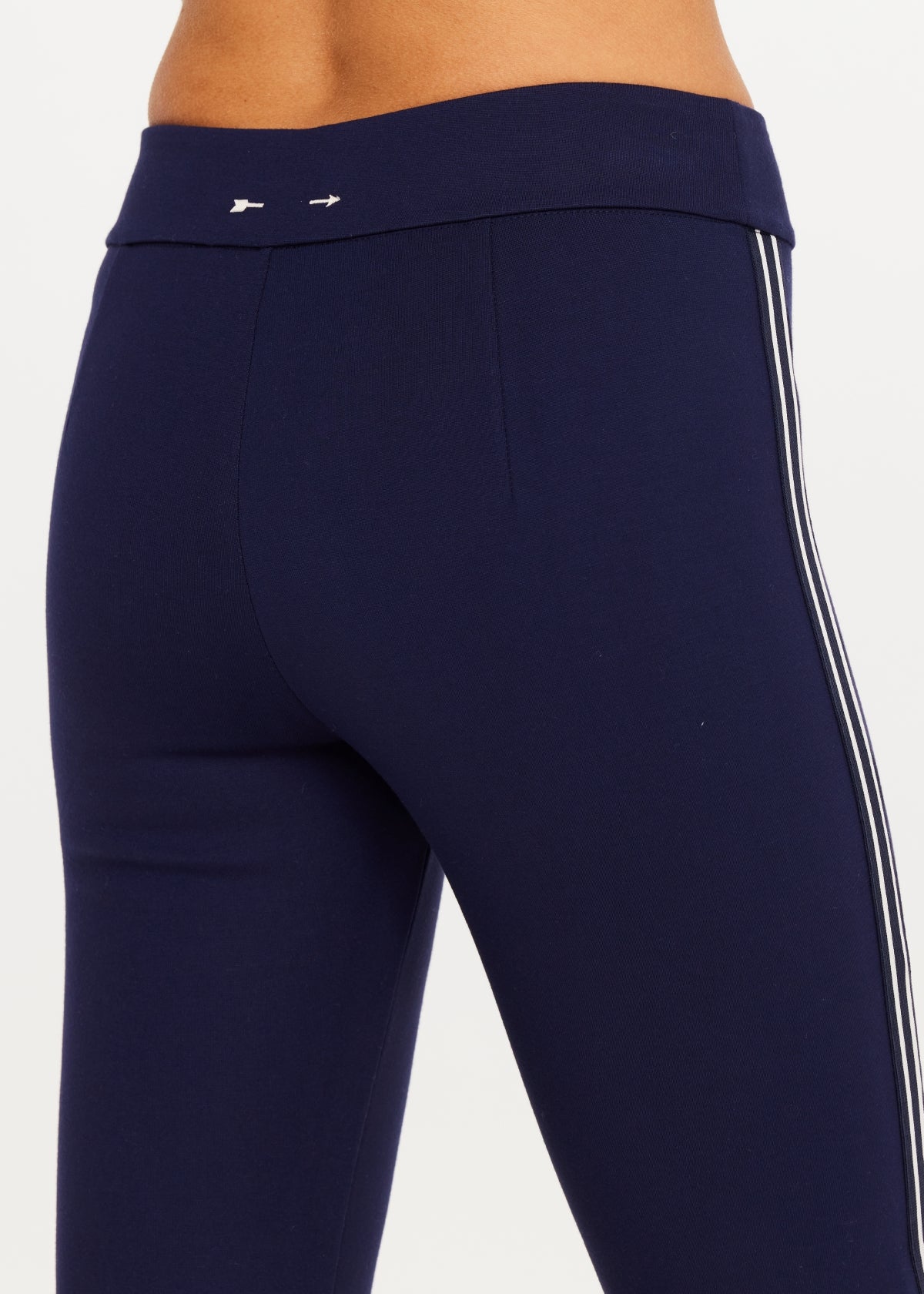 Joyela Panelled Wide Leg Pant - Navy