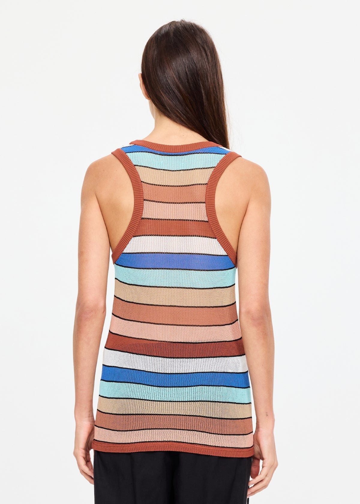 Iza Jet Knit Tank Top - Stripe