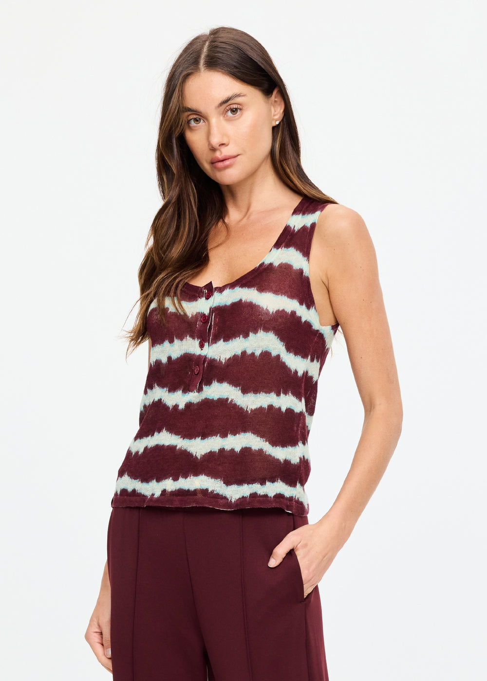 Rio Sapna Tank Top - Tie Dye