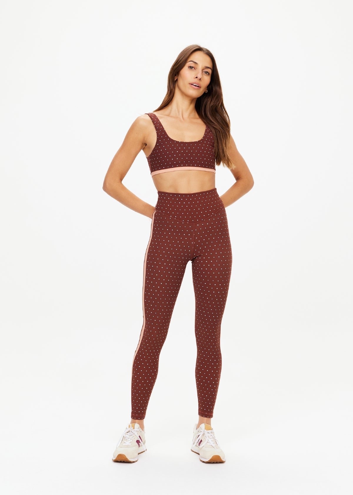 Maho 25IN High Rise Midi Pant - Polka Dots