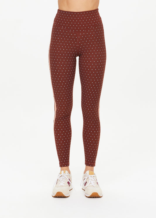 Maho 25IN High Rise Midi Pant - Polka Dots