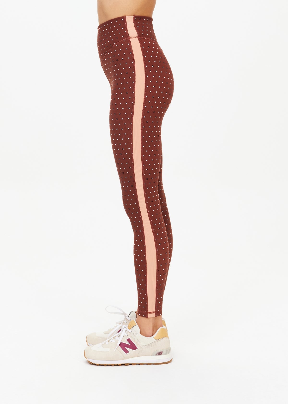 Maho 25IN High Rise Midi Pant - Polka Dots