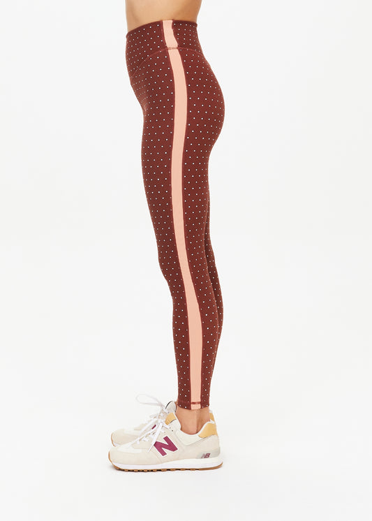 Maho 25IN High Rise Midi Pant - Polka Dots