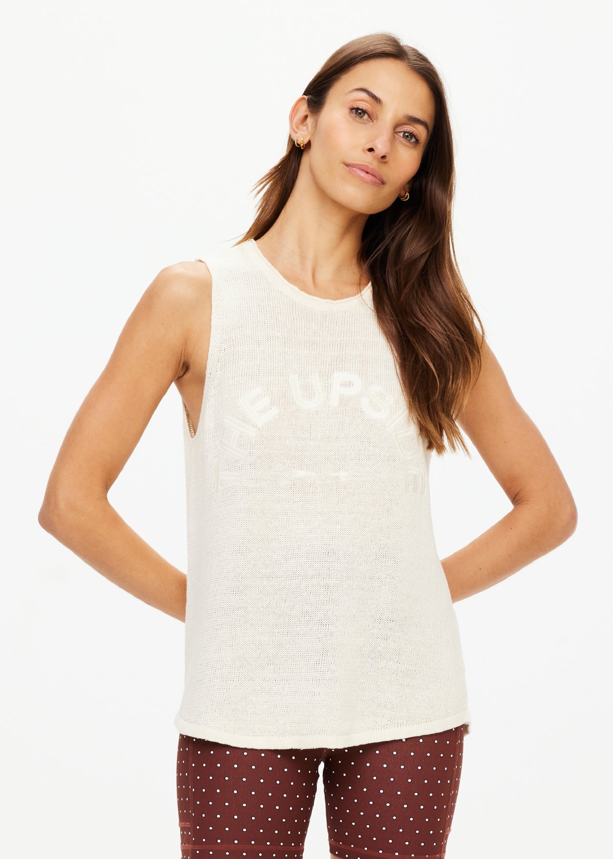 Knitted Tara Tank - Natural