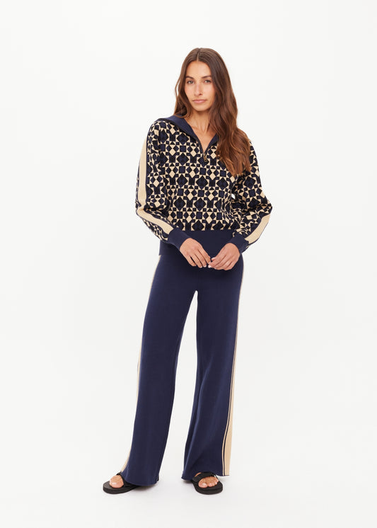 Cosmo Kairo Half Zip Knit - Geo