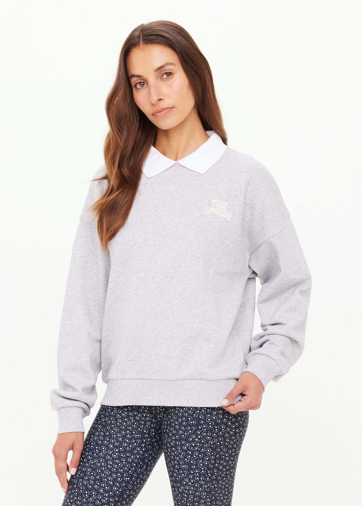 Pascal Collared Crew - Grey Marle