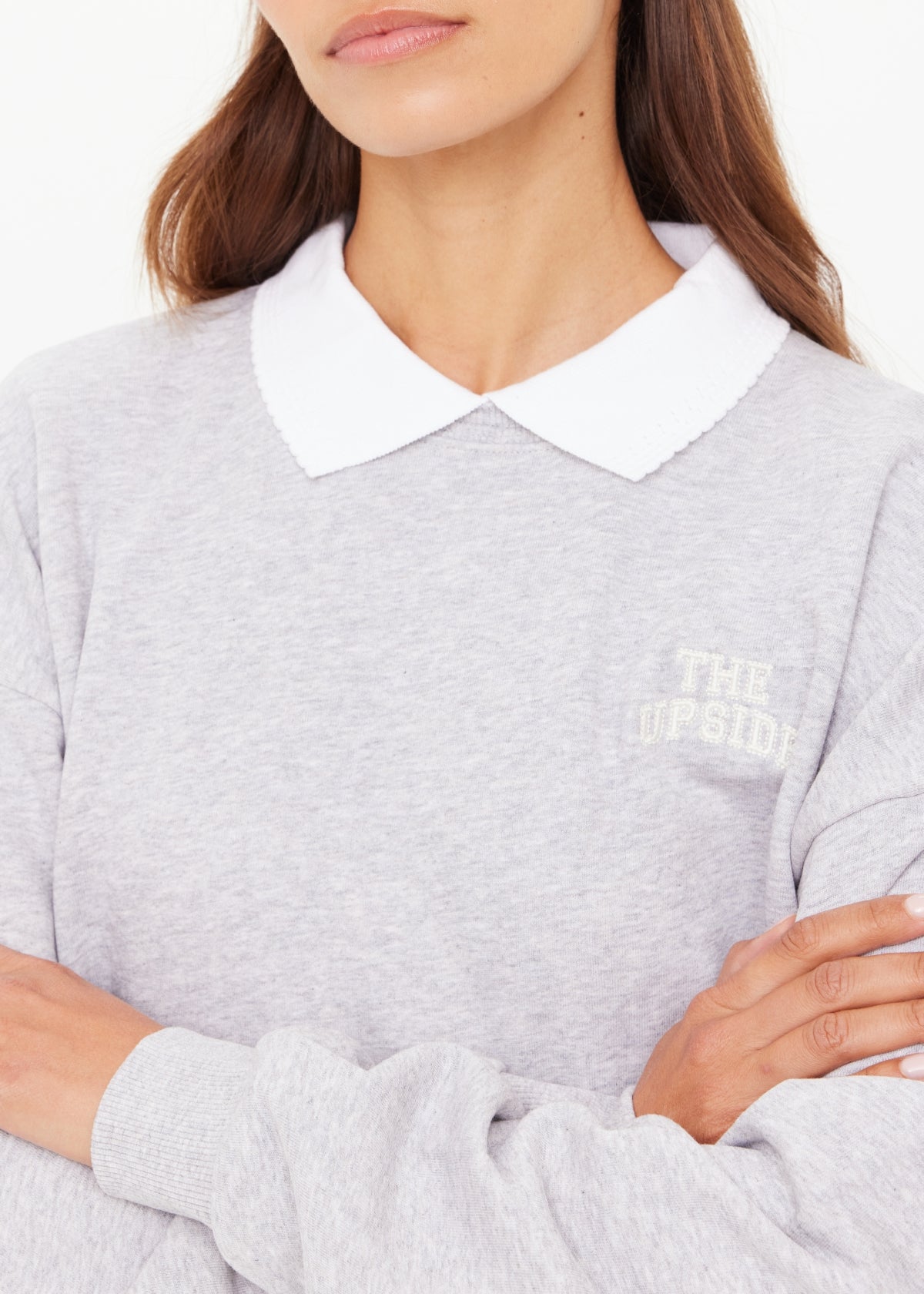 Pascal Collared Crew - Grey Marle