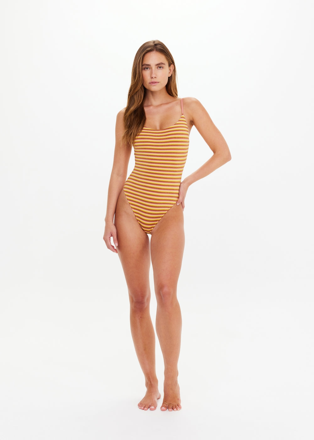 NAXOS FLOW SCOOP ONEPIECE - STRIPE