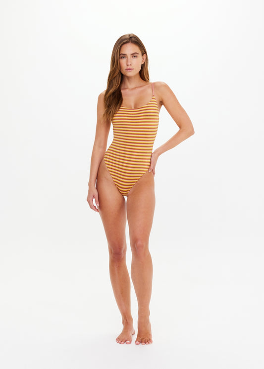NAXOS FLOW SCOOP ONEPIECE - STRIPE