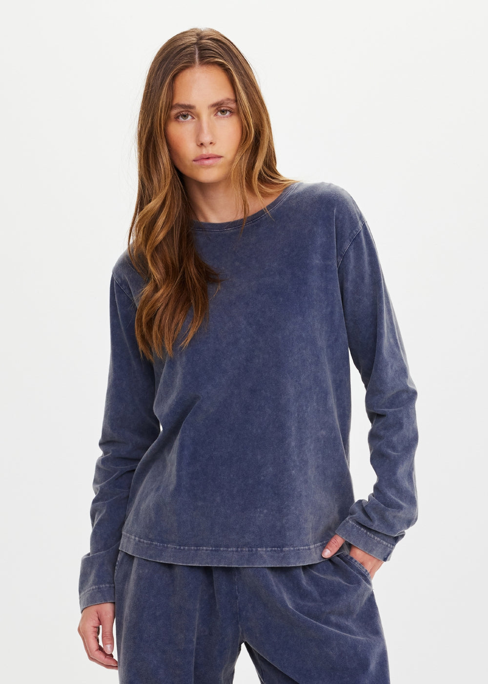 Soho Mali Long Sleeve Top - Blue