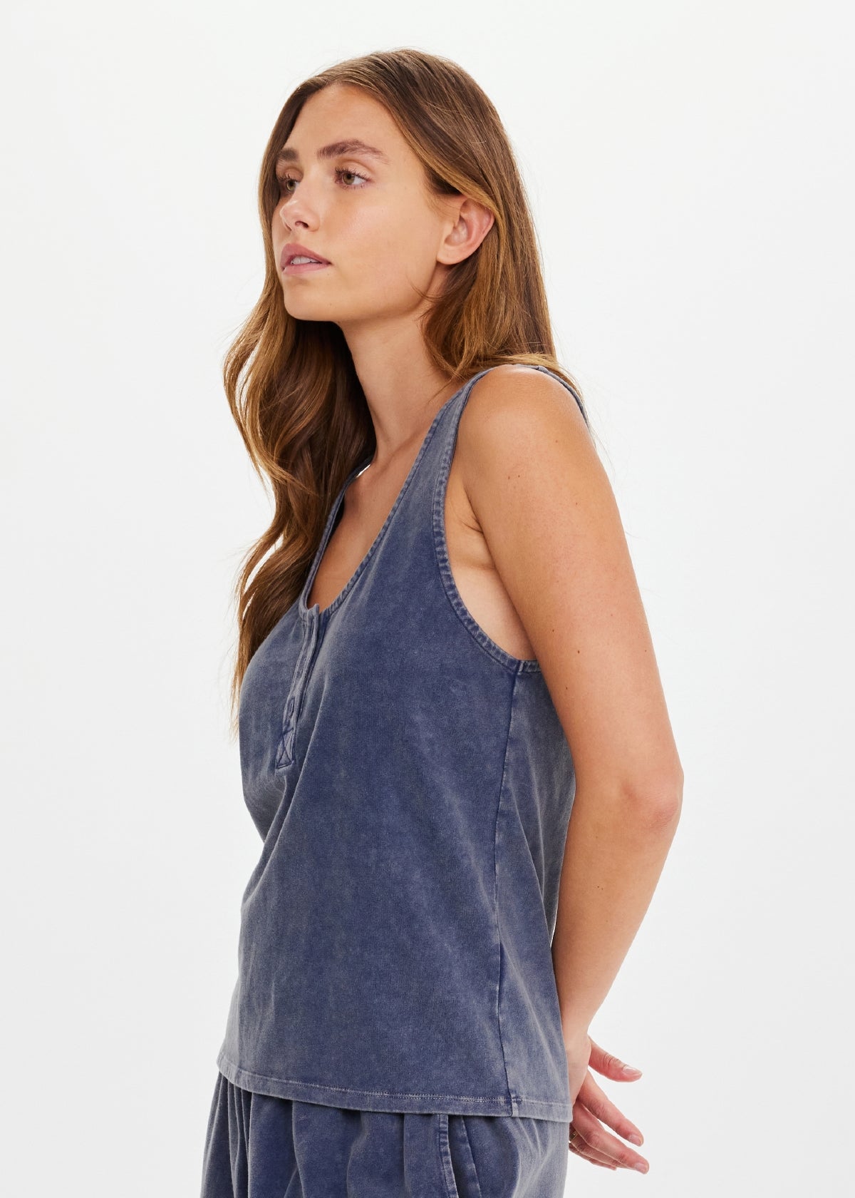 Soho Kapri Racerback Tank - Blue