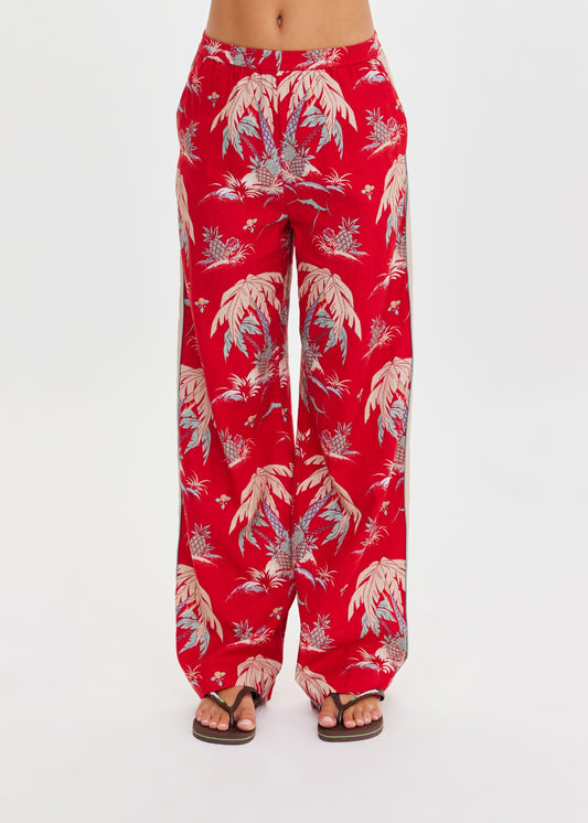 Palma Sierra Wide Leg Pant - Red