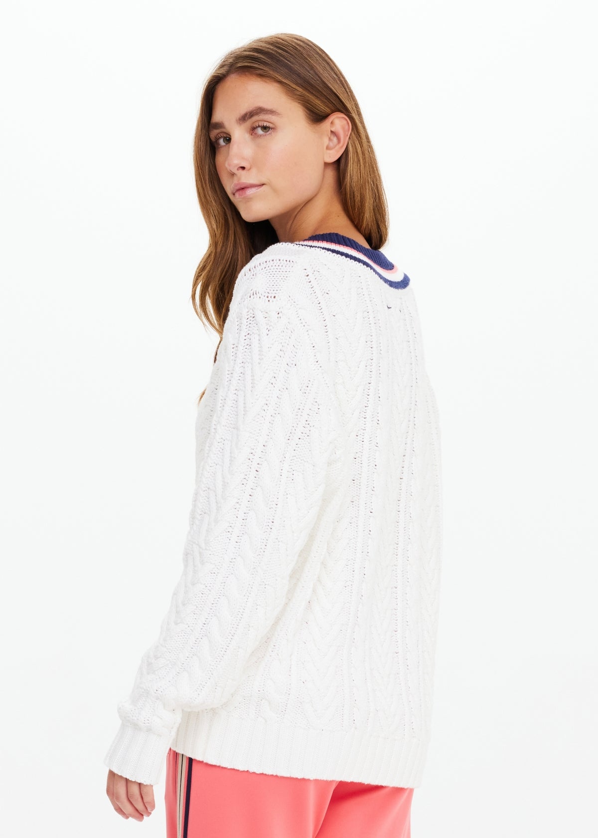 Espada Louie V Neck Sweater - Creme