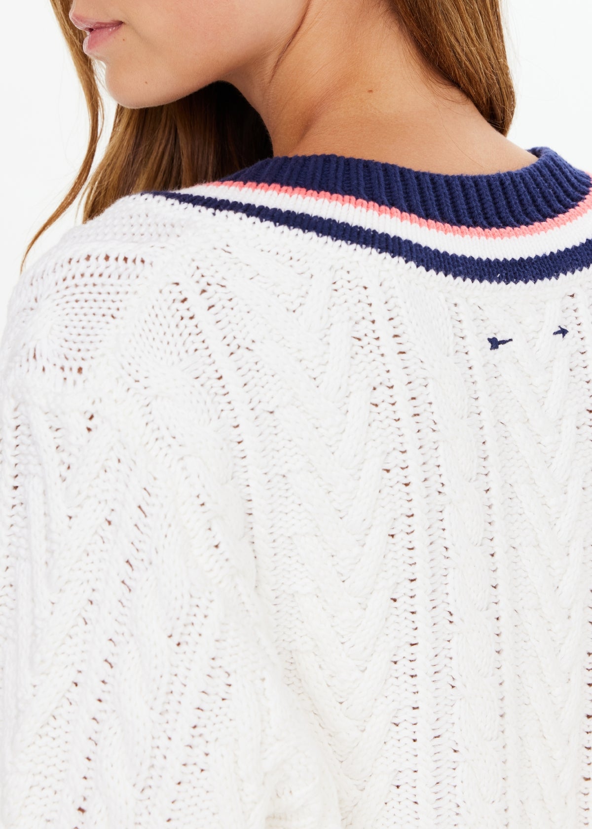 Espada Louie V Neck Sweater - Creme
