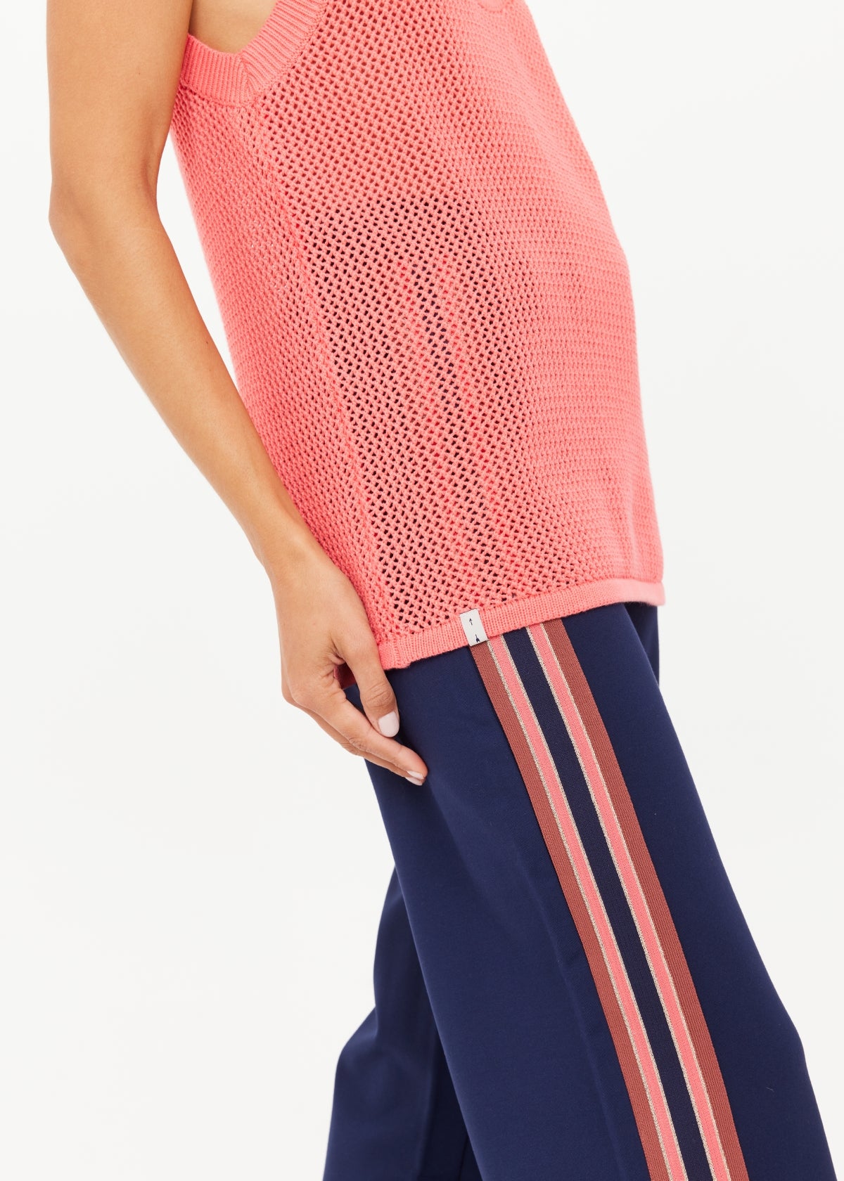 Fenway Wales Knit Tank - Blush