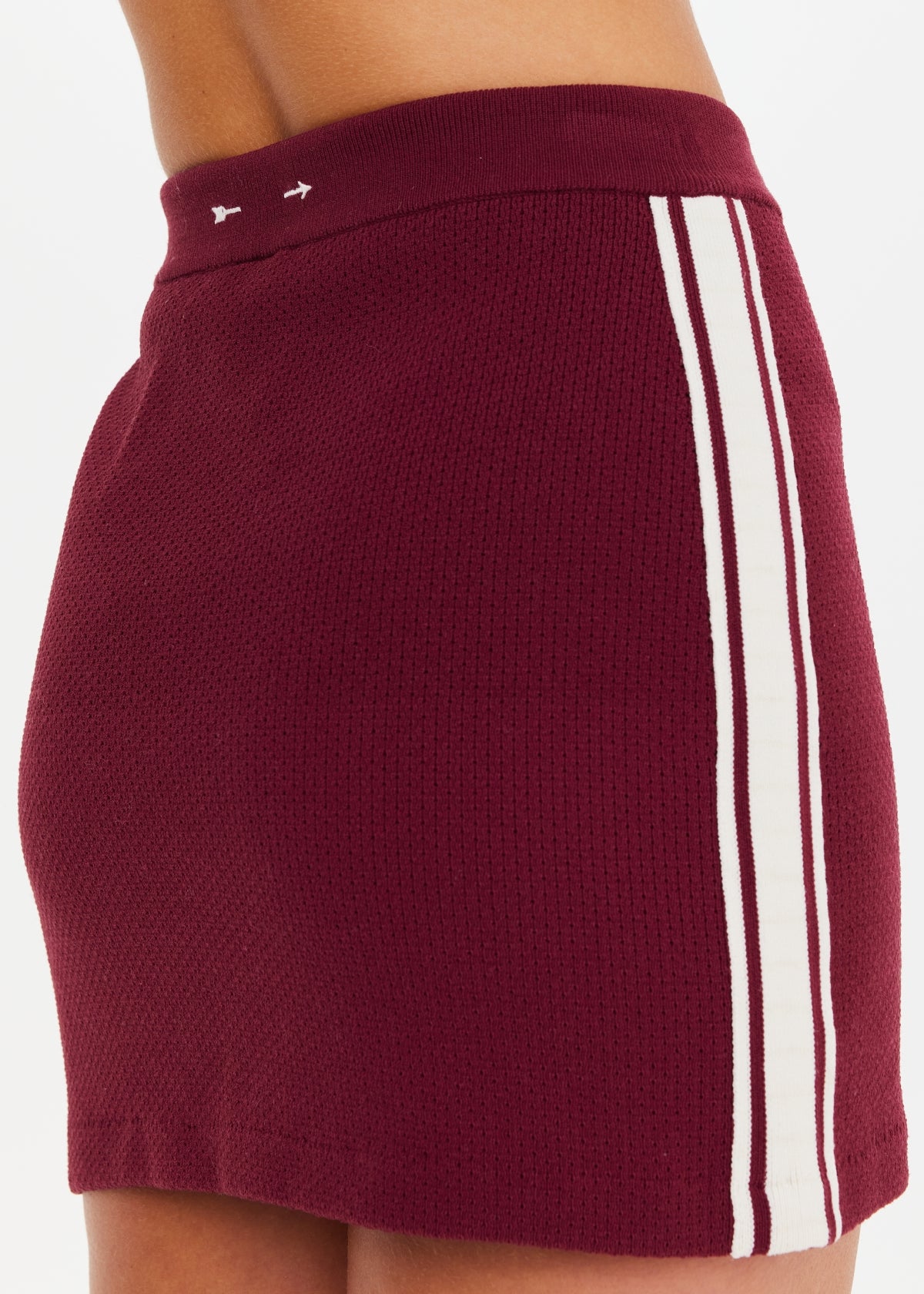 Adesa Zelma Knit Mini Skirt - Maroon