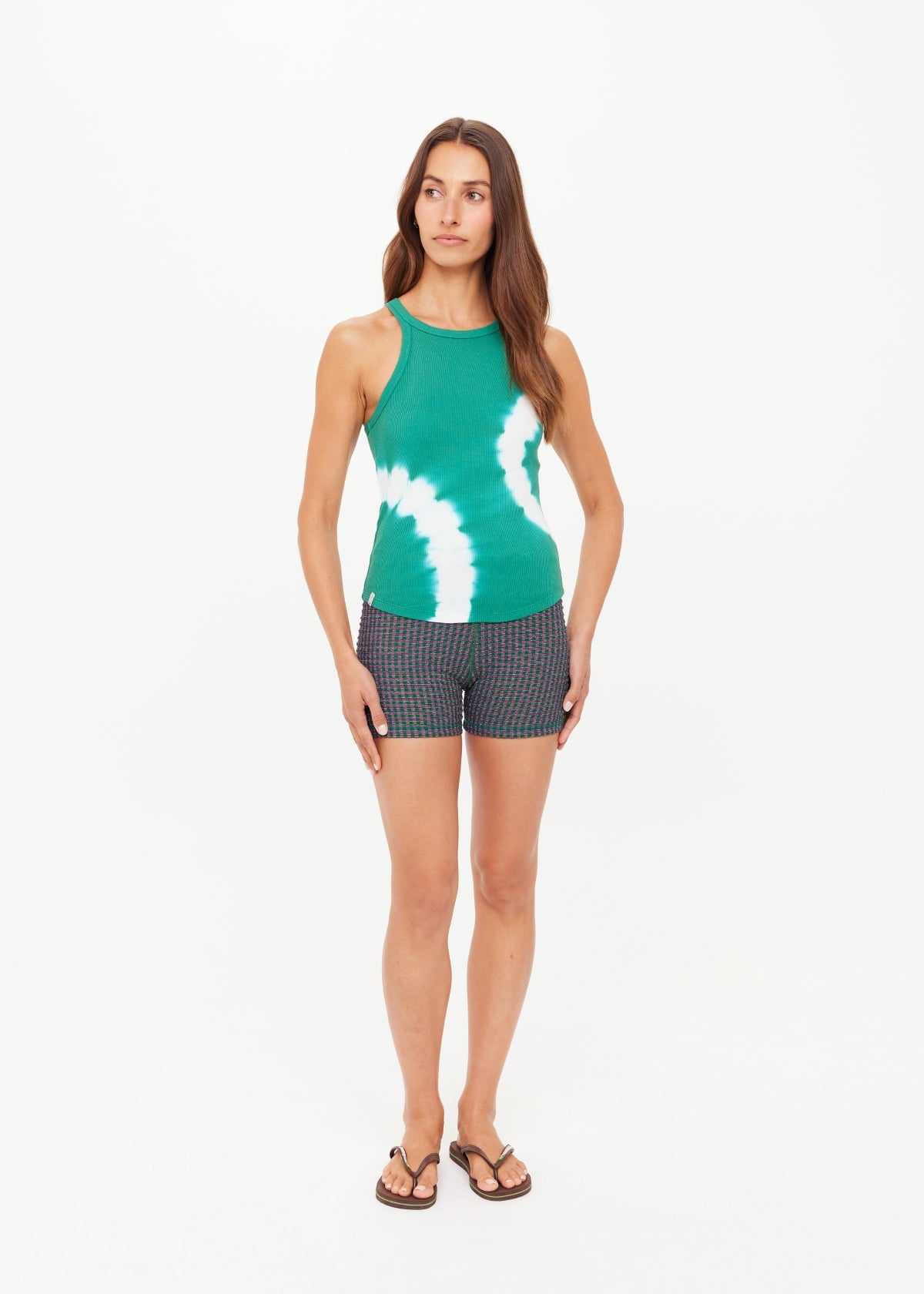 Asher Racerback Tank Top - Green