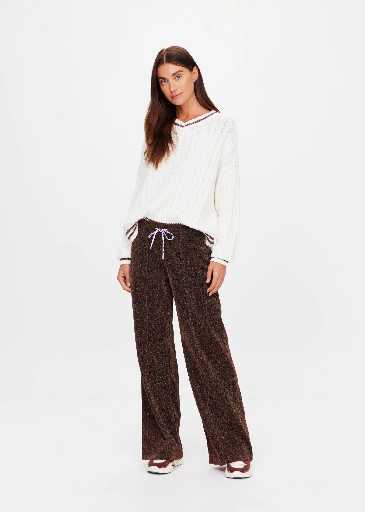 Galaxia Loretta Wide Leg Pant - Chocolate