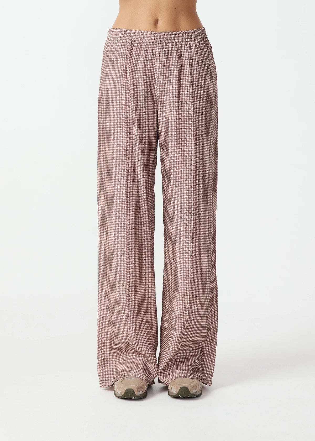 Palacio Marnie Panelled Wide Leg Pant - Check