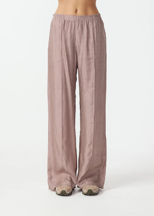 Palacio Marnie Panelled Wide Leg Pant - Check