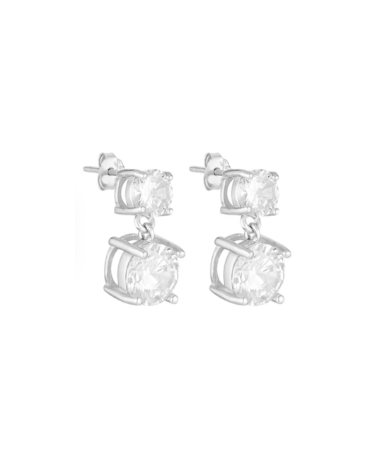 Heirloom Drop Studs - Silver
