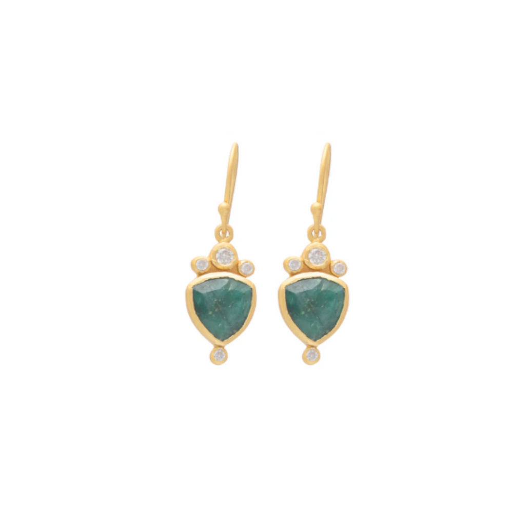 Green Aventurine Gaudi Earrings