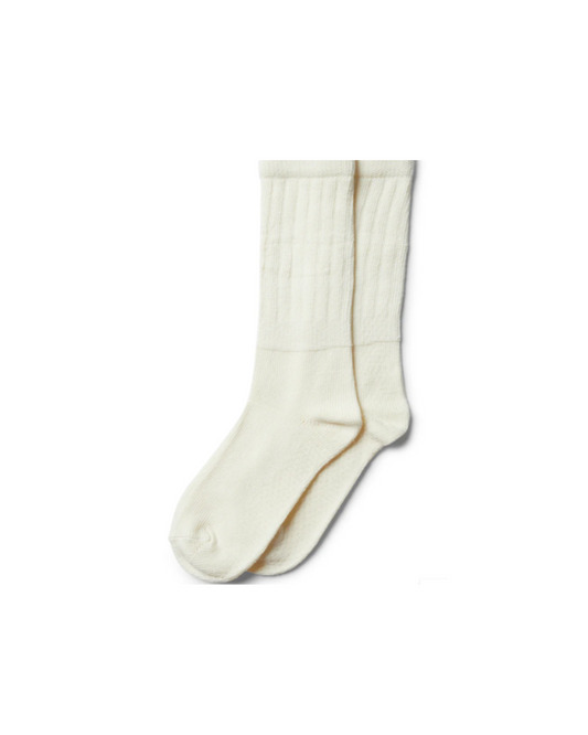 Scrunch Grip Sock - Cream