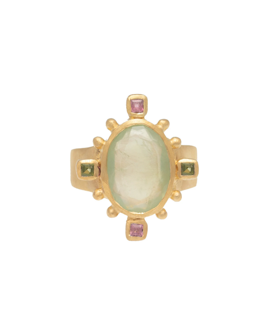 Prehnite Rambagh Ring