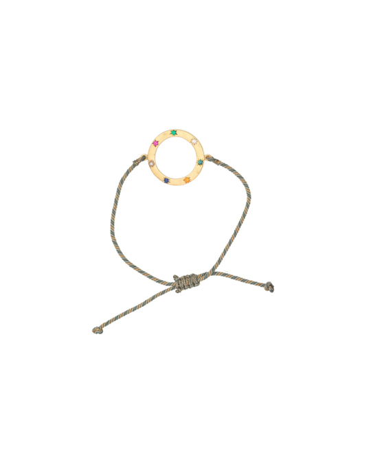 Safi Bracelet on Green Cord