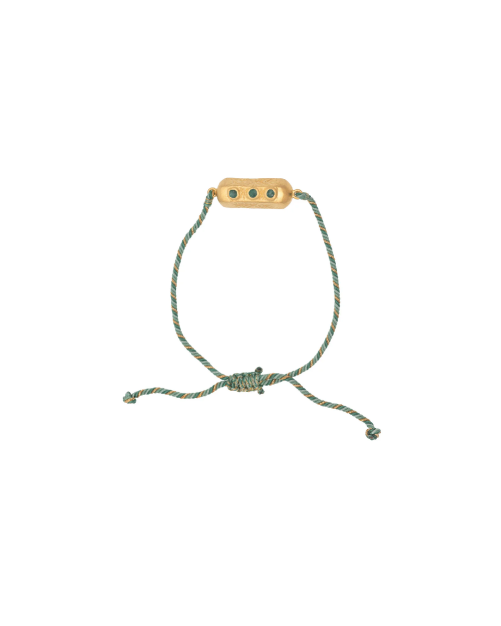 Brahma Green Aventurine Talisman Bracelet with Green Cord