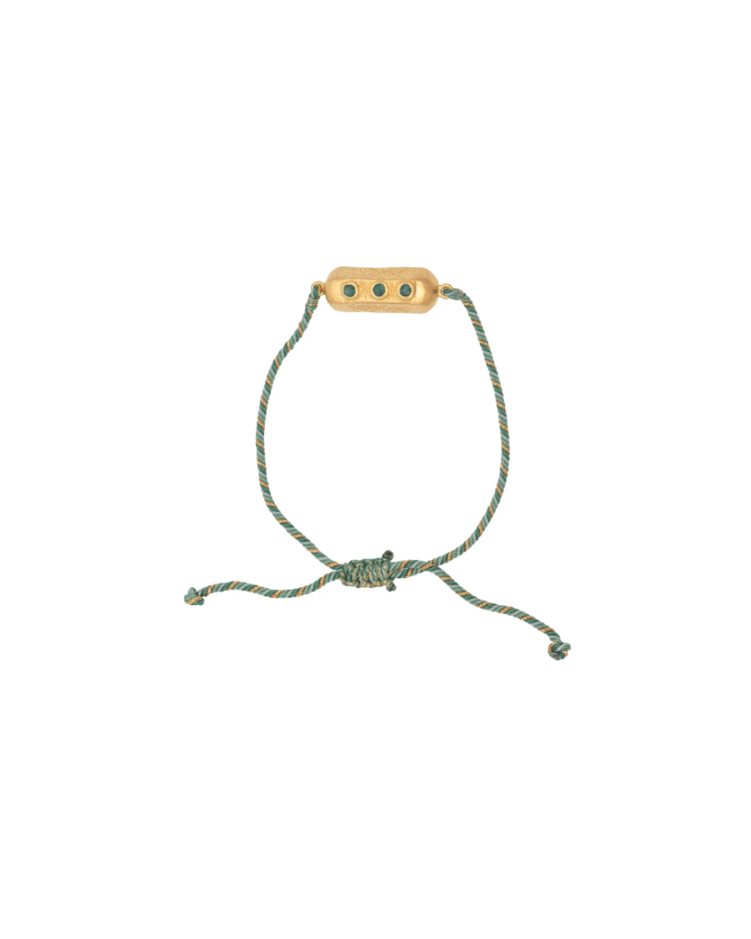 Brahma Green Aventurine Talisman Bracelet with Green Cord