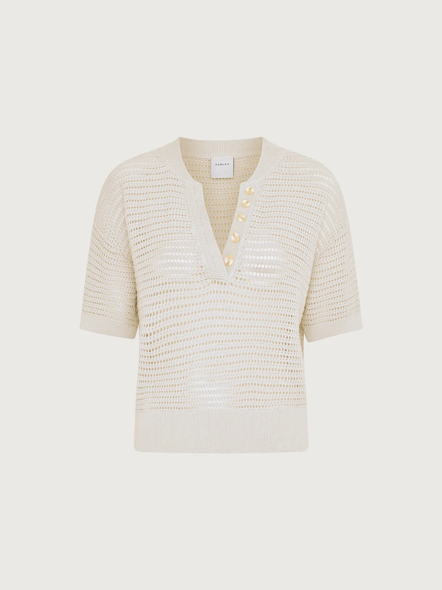 Callie Knit Top - Egret