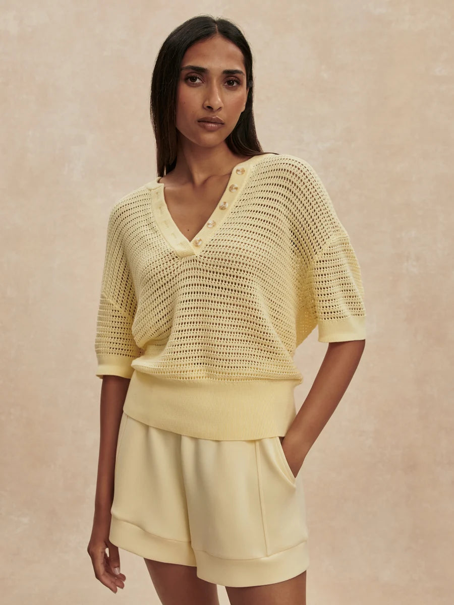 Callie Knit Top - Anise Flower