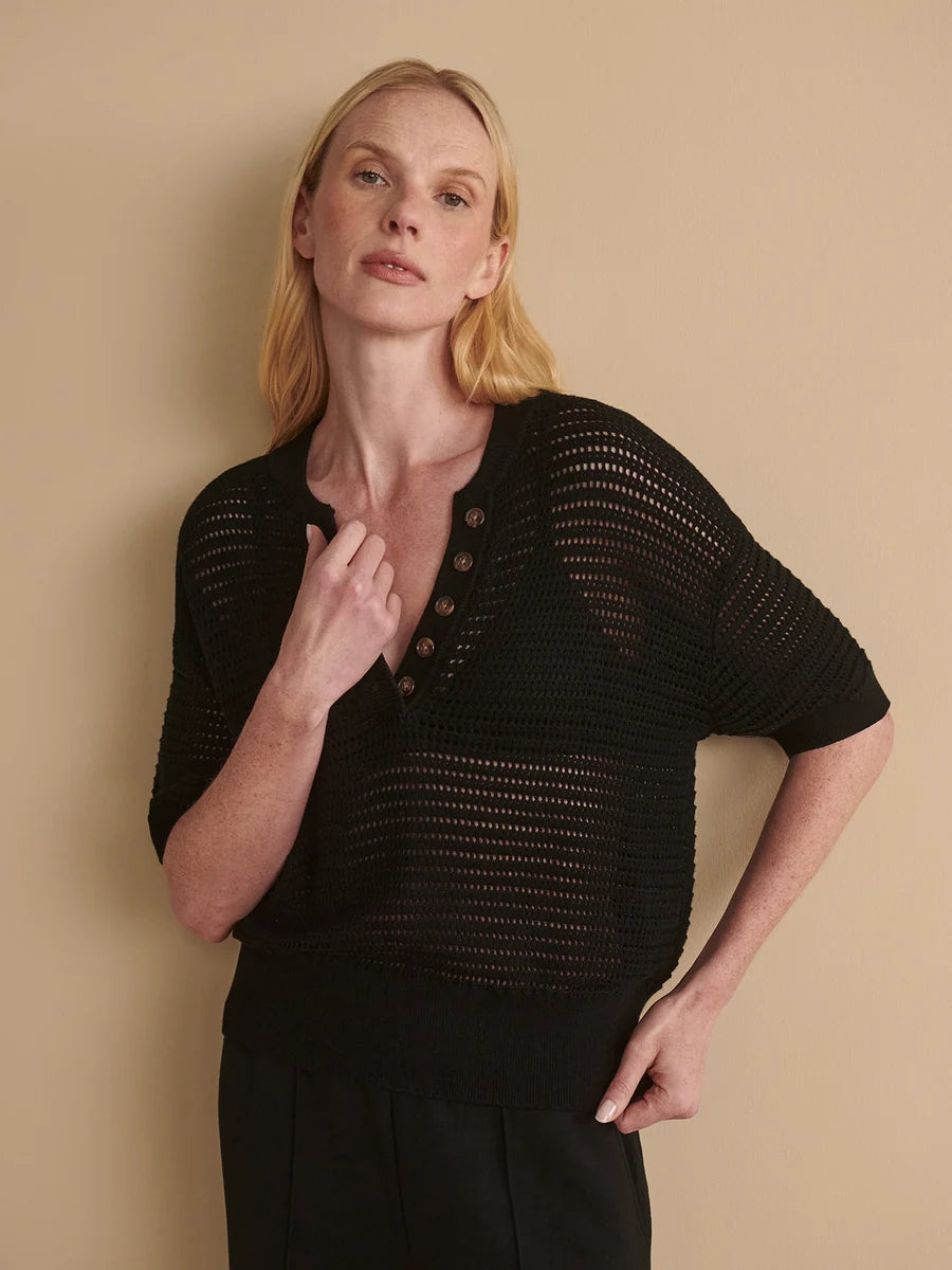 Callie Knit Top - Black