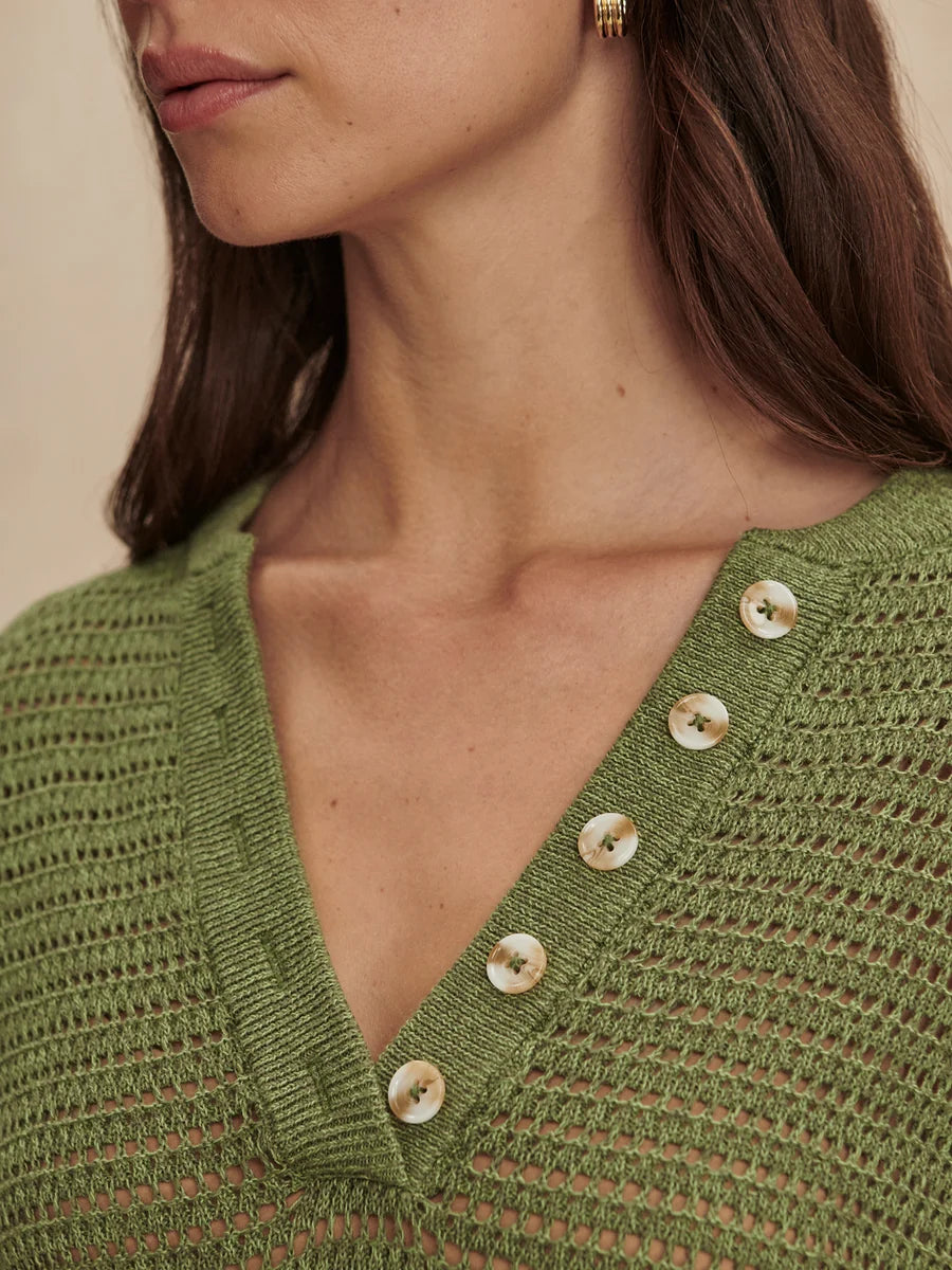 Callie Knit Top - Olivine
