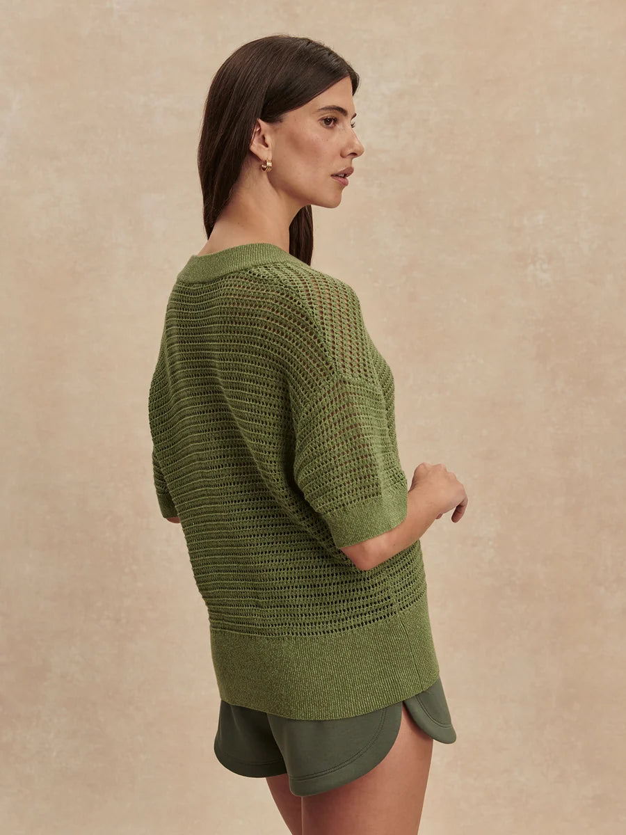 Callie Knit Top - Olivine