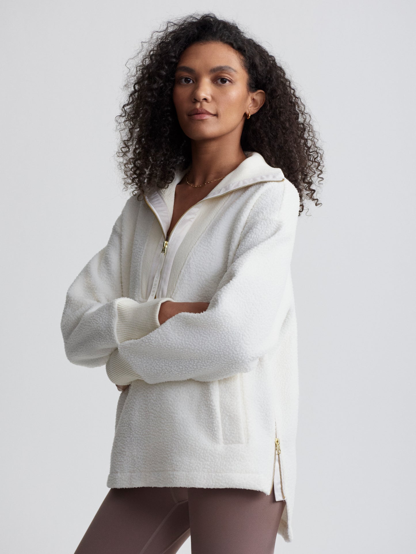 Wallace Half Zip Fleece - Egret