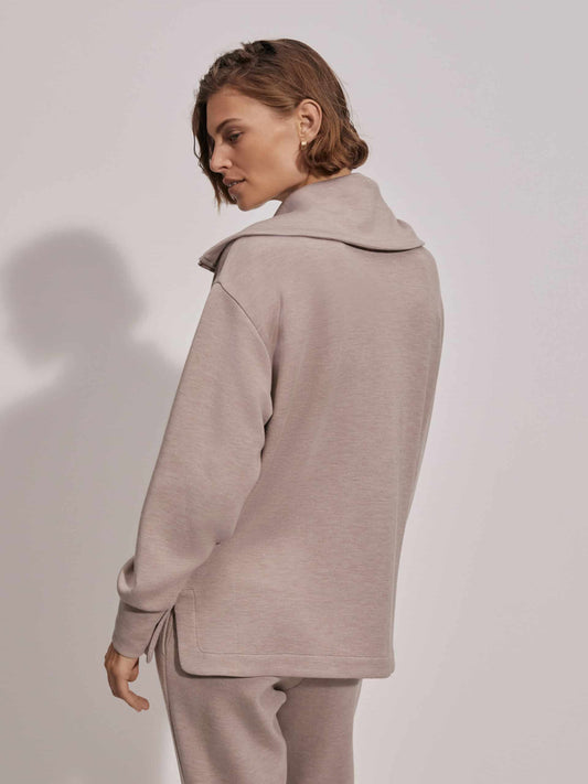 Var01754 Raleigh Zip Through Sweat Taupe Marl Drop1 080