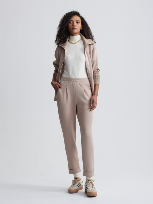 The Rolled Cuff Pant 25 - Light Taupe