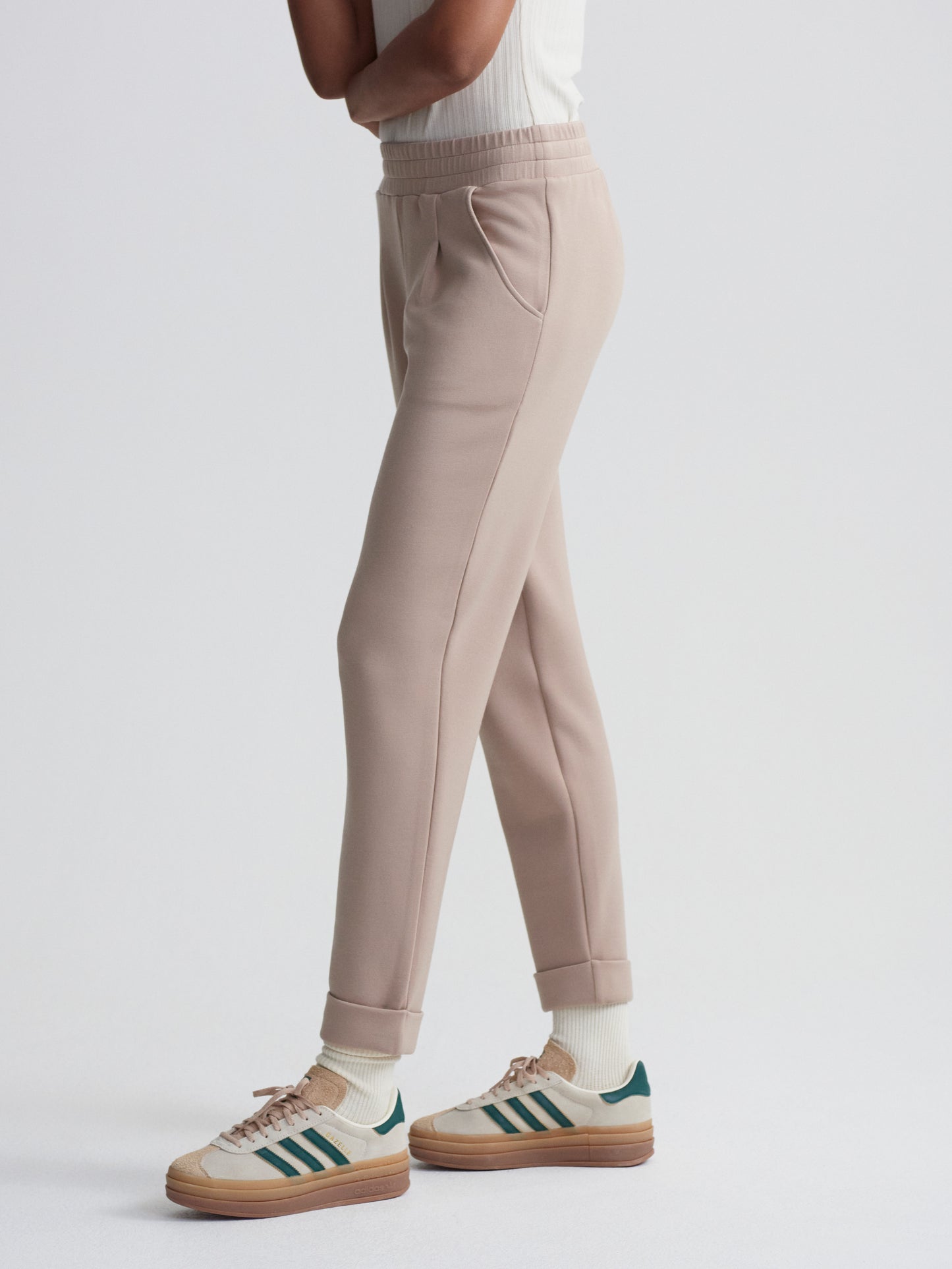 The Rolled Cuff Pant 25 - Light Taupe