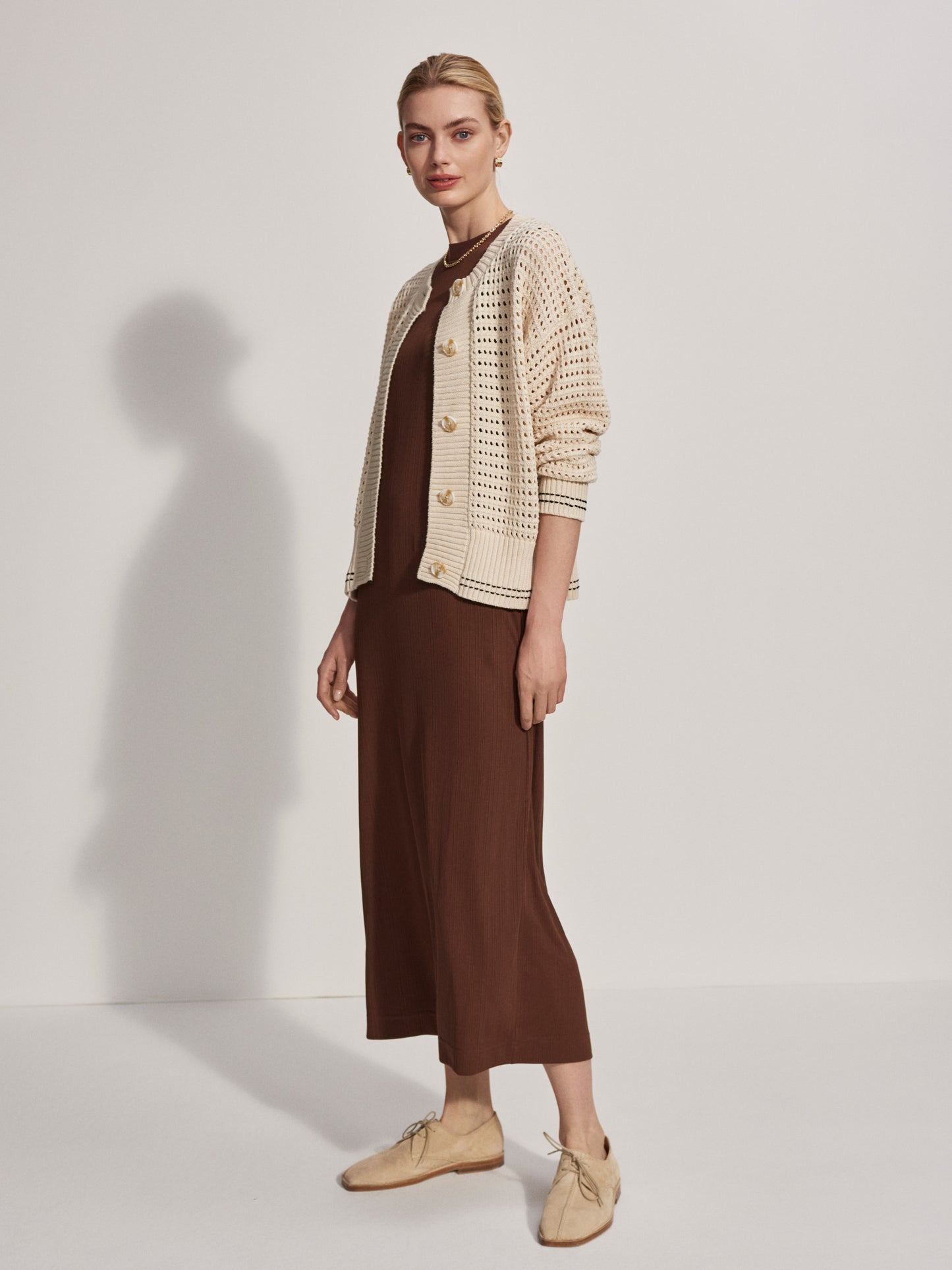 Kris Relaxed Fit Knit Jacket - Birch