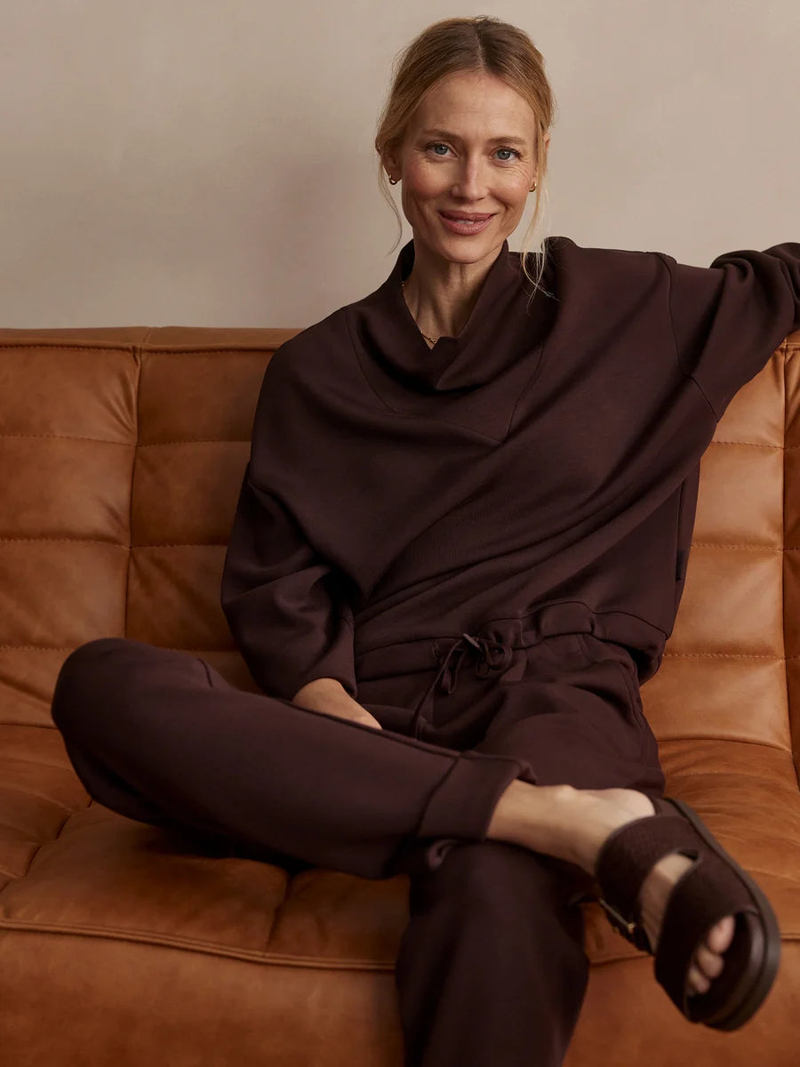 The Rolled Cuff Pant 28.5 - Coffee Bean